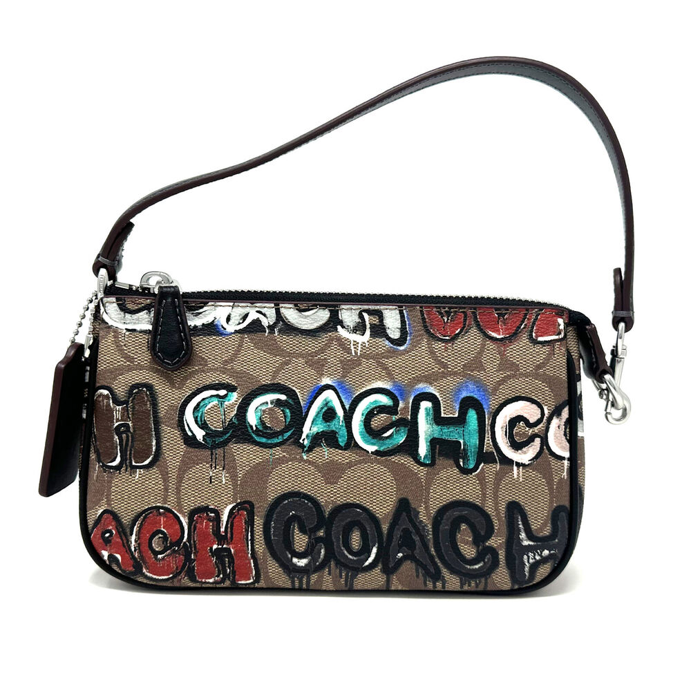 Coach X Mint + Serf Nolita 19 In Signature Canvas in Khaki Multi CM240